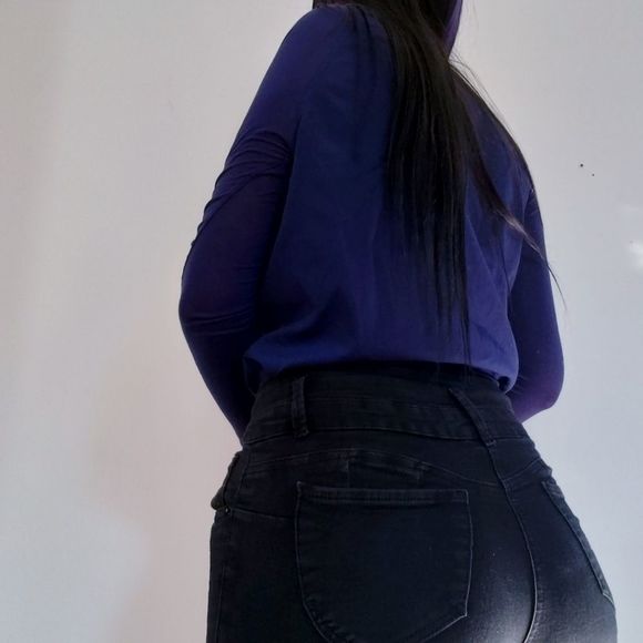 ✨2FOR15$✨French Connection Dark Blue/Navy Long sleeve T-Shirt - Picture 6 of 9